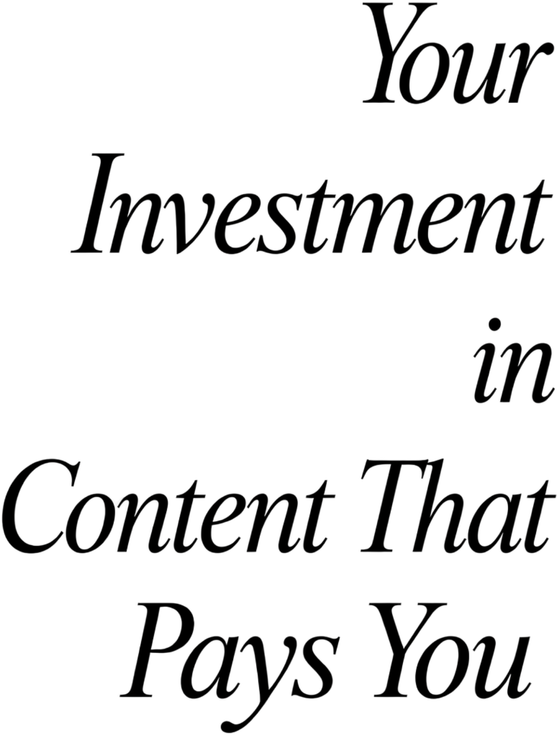 Your Investment in Strategic Visibility